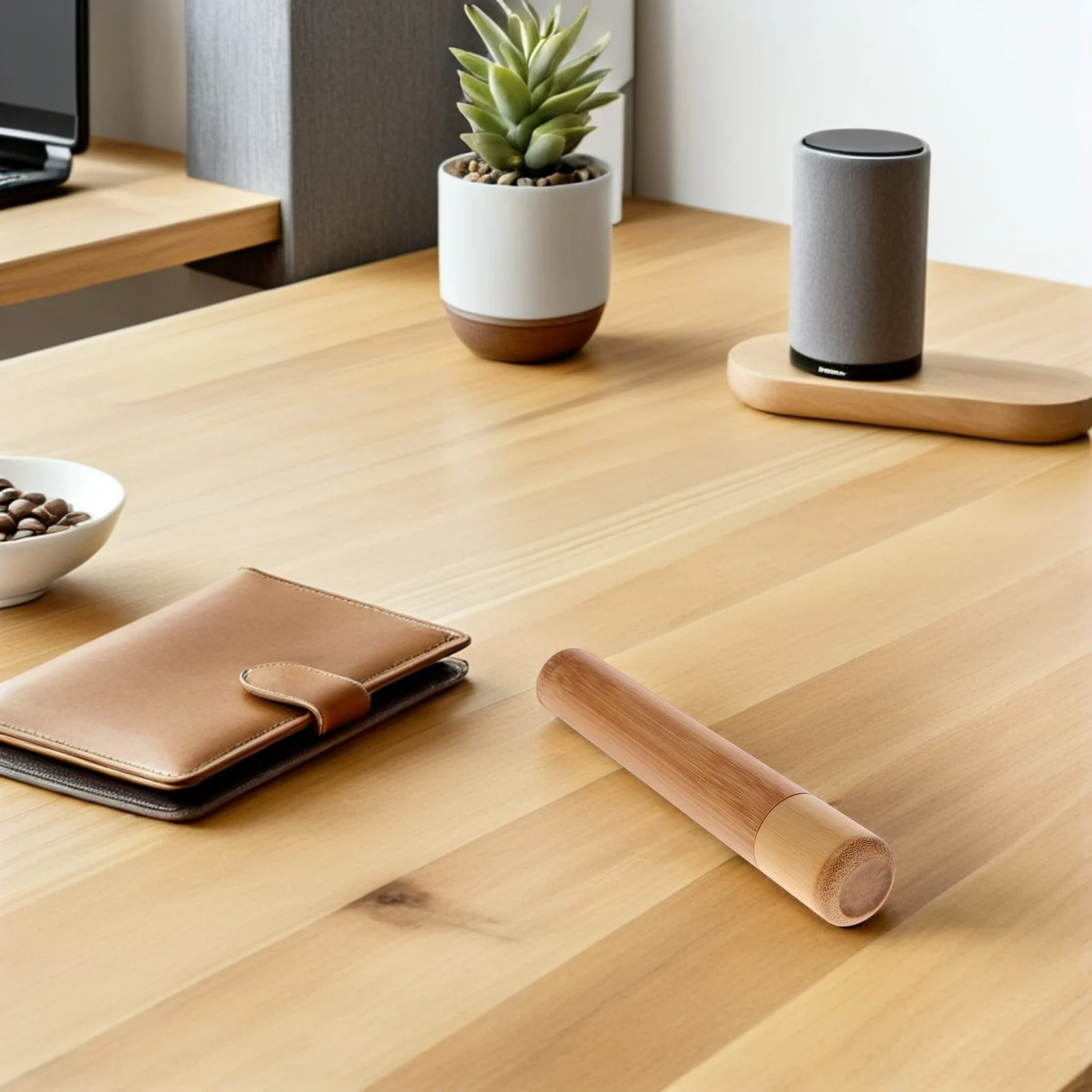 

2pcs Bamboo Humidify Tube Airtight Seal Moisture Proof Travel-Friendly Portable Cigar Storage Box For Outdoor Cigar Travel Case