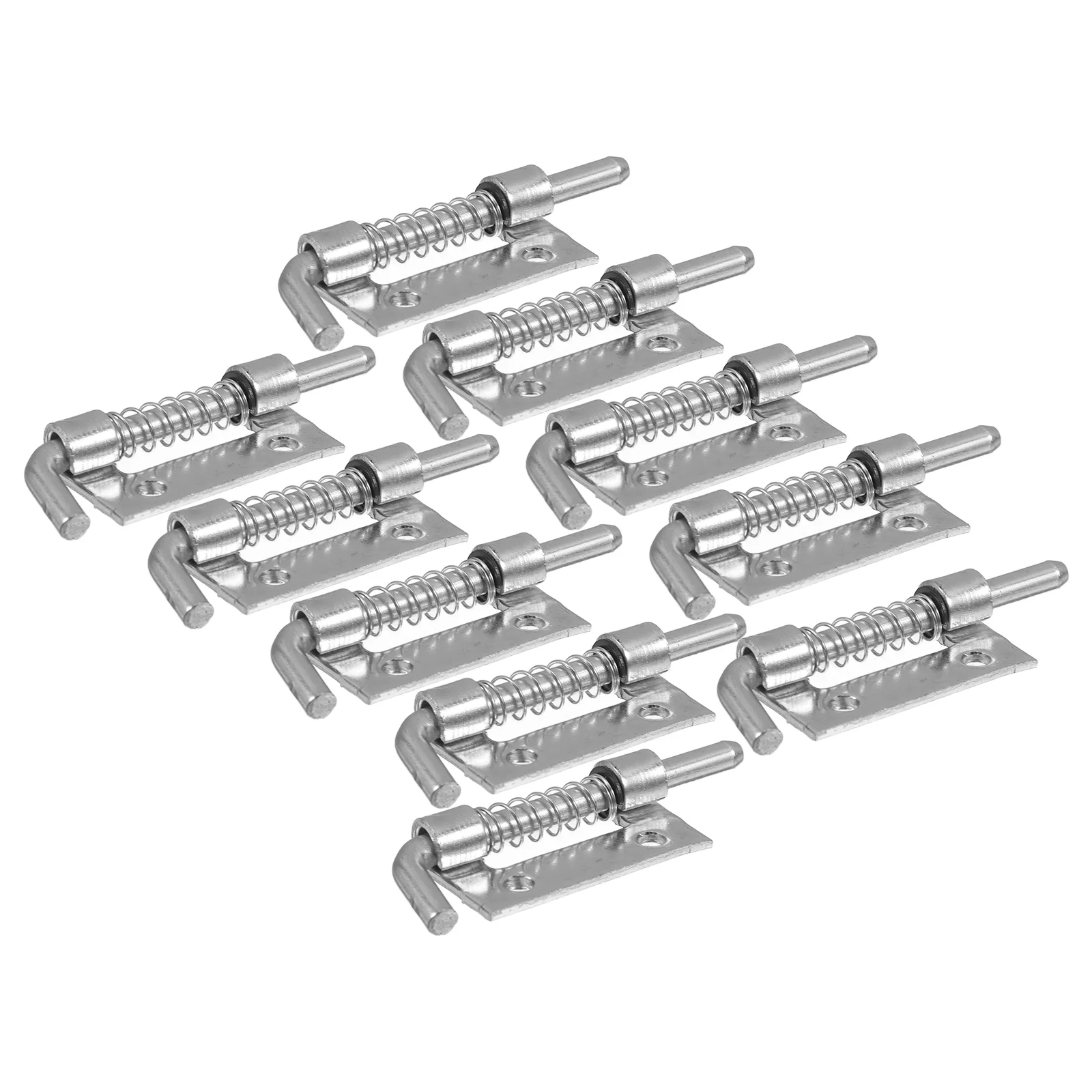 

10 Pcs Spring Latch Loaded Bolt for Cabinet Door Heavy Garage Galvanized Iron Barrel