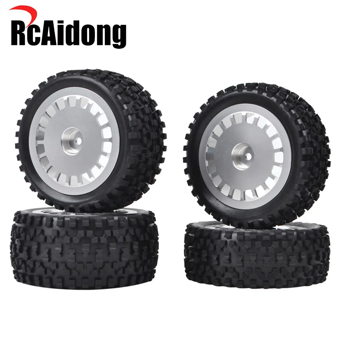 Alu RC buggy Wheel and Tires Front Rear 4 Pcs Set For Tamiya TD4 TD2 DF-03 DF-02 TT-02B DT-03 DT-03T DT-02 1/10 4wd Buggy