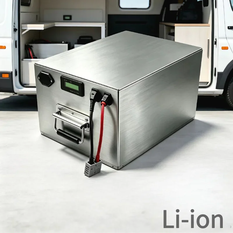 High Capacity 48V Li-ion Battery 40Ah-200Ah With Charger, 4000+ Cycles Power Supply for Electric Scooter, Motorcycle, Off-Grid S