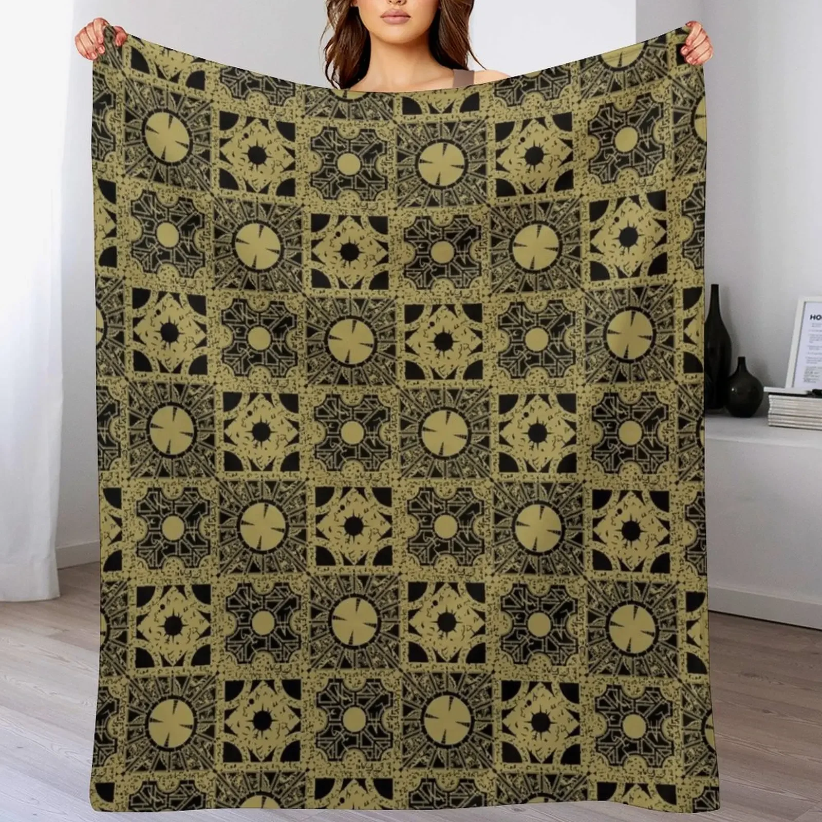 The Puzzlebox Pattern Throw Blanket No Pilling Soft Warm Blanket for Bed