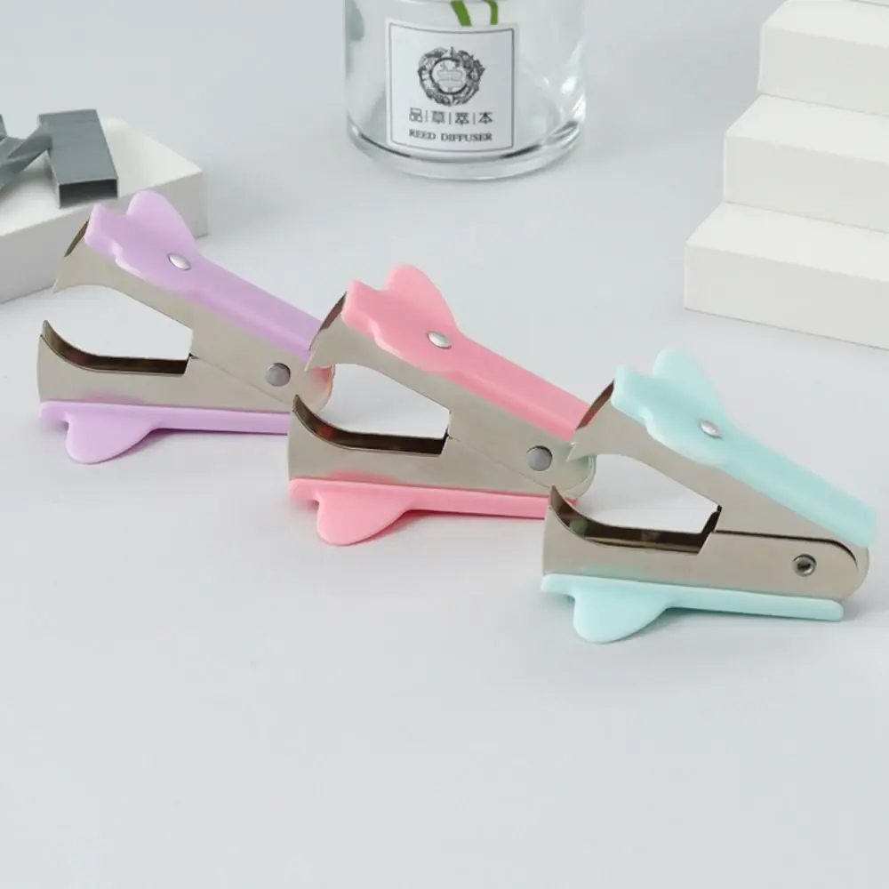 Staples Removal Tool Mini Staples Remover Macaron Color Multifuntional Staple Extractor General Less Effort Staples Puller