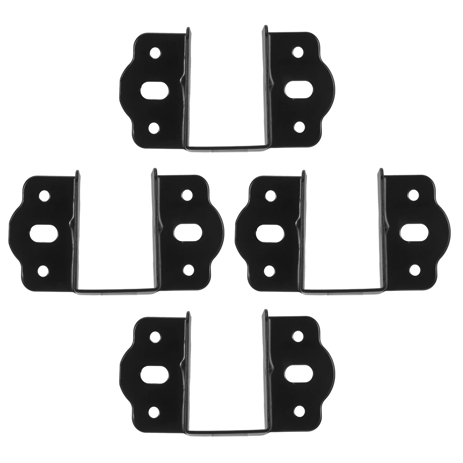 

4pcs Rail Fasteners Metal Frame Hardware Thickened Hinge Buckle For Bed Plate Durable Iron Connecting Fittings Bed Furniture