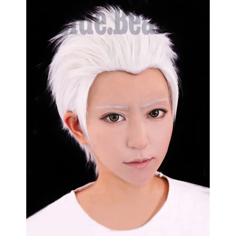 Game Fate Stay Night Go Extra Archer Emiya Short White Heat Resistant Synthetic Hair Cosplay Costume Wig   Wig Cap