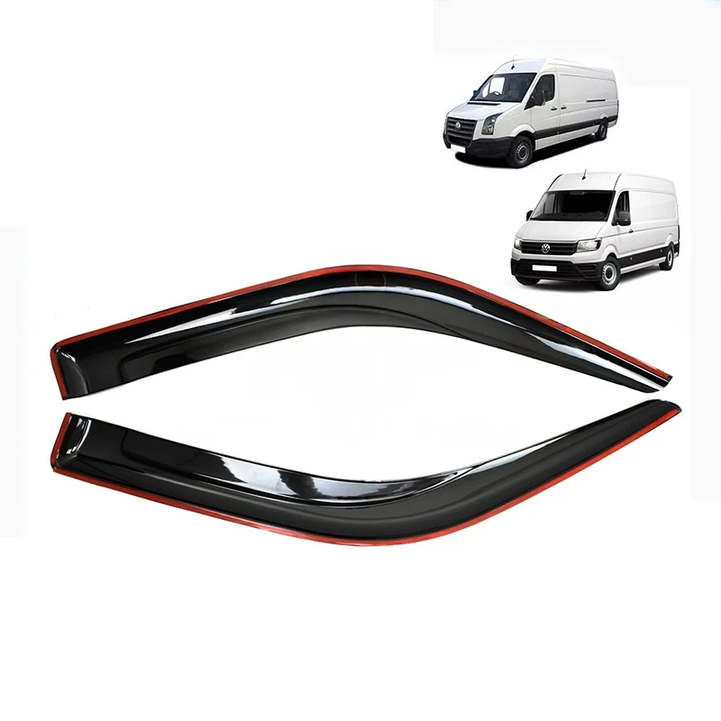 

2pcs Car Wind Rain Sun Smoke Guard Deflectors Front Right Left Awnings Shelters For Mercedes Sprinter 2006-Onwards
