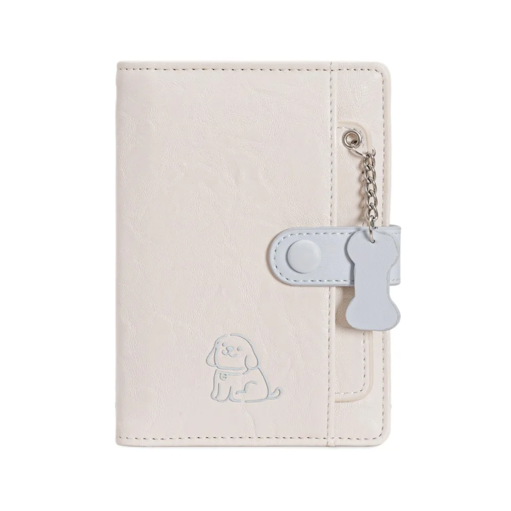 

Card Holder PU Passport Bag Cute Puppy Passport Cover Passport Clip Purse Airplane Check-in Card Storage Bag Travel Accessories