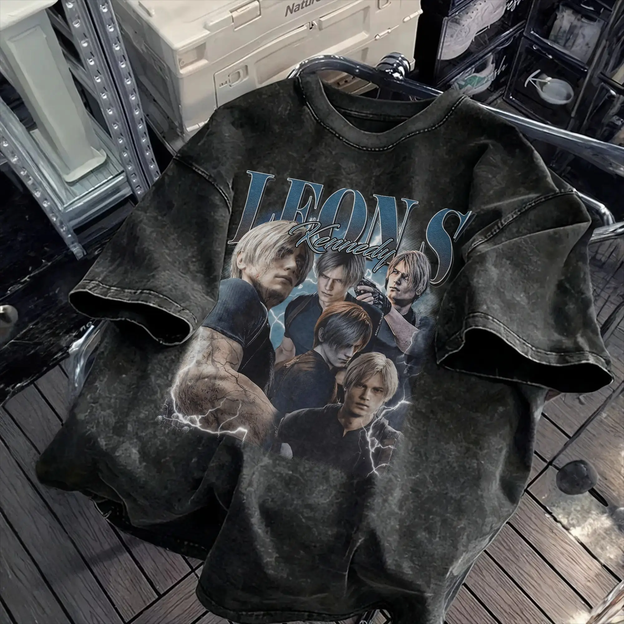 Leon S.Kennedy Resident Evil T Shirts  Tops Beach Aesthetic Short-Sleeve T-Shirt O-Neck Leisure Print Tshirt Hot Sale