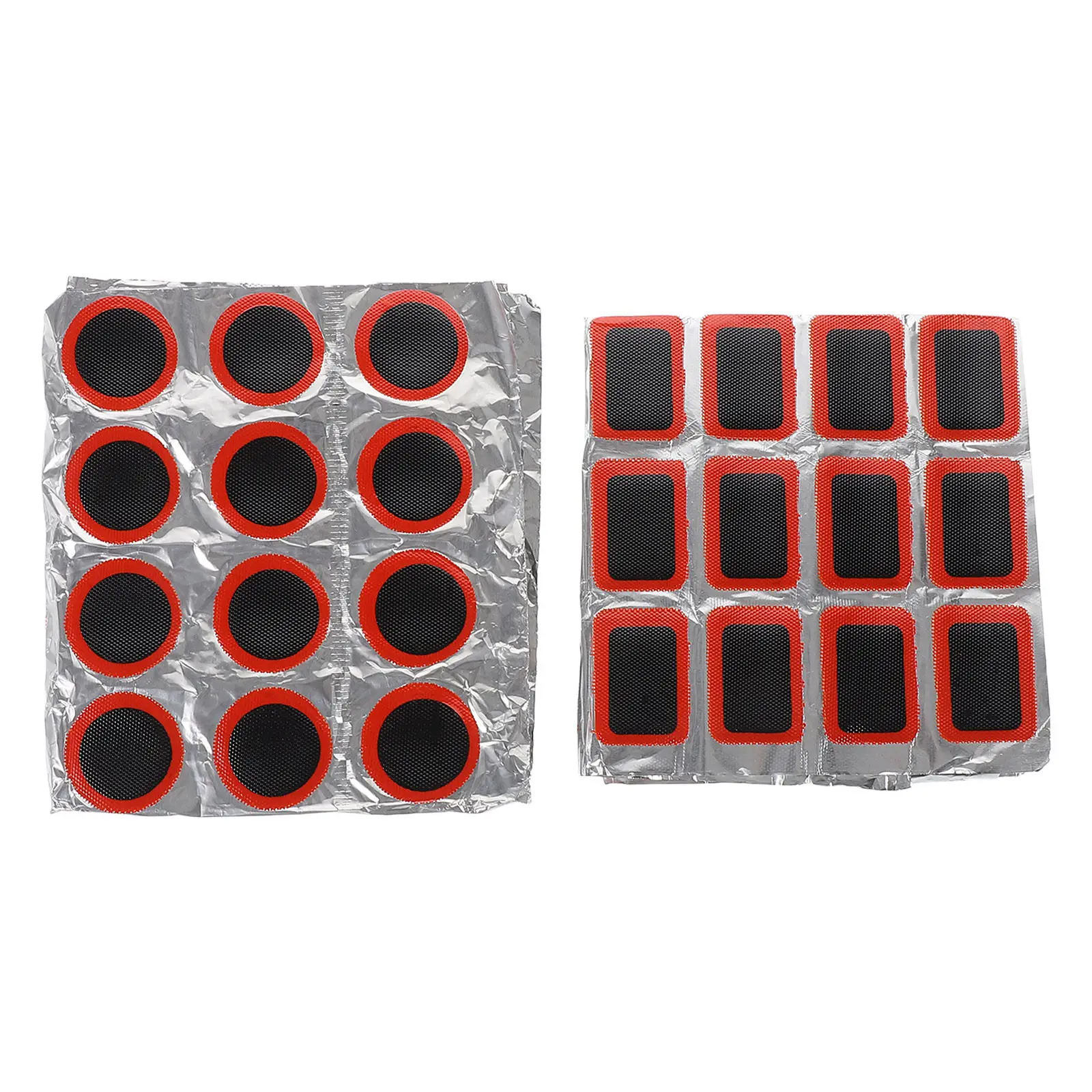 

192Pcs Natural Rubber Bicycle Tire Repair Kit Puncture Patches Round Square Strong Adhesion for Road Mountain Bike Tubes