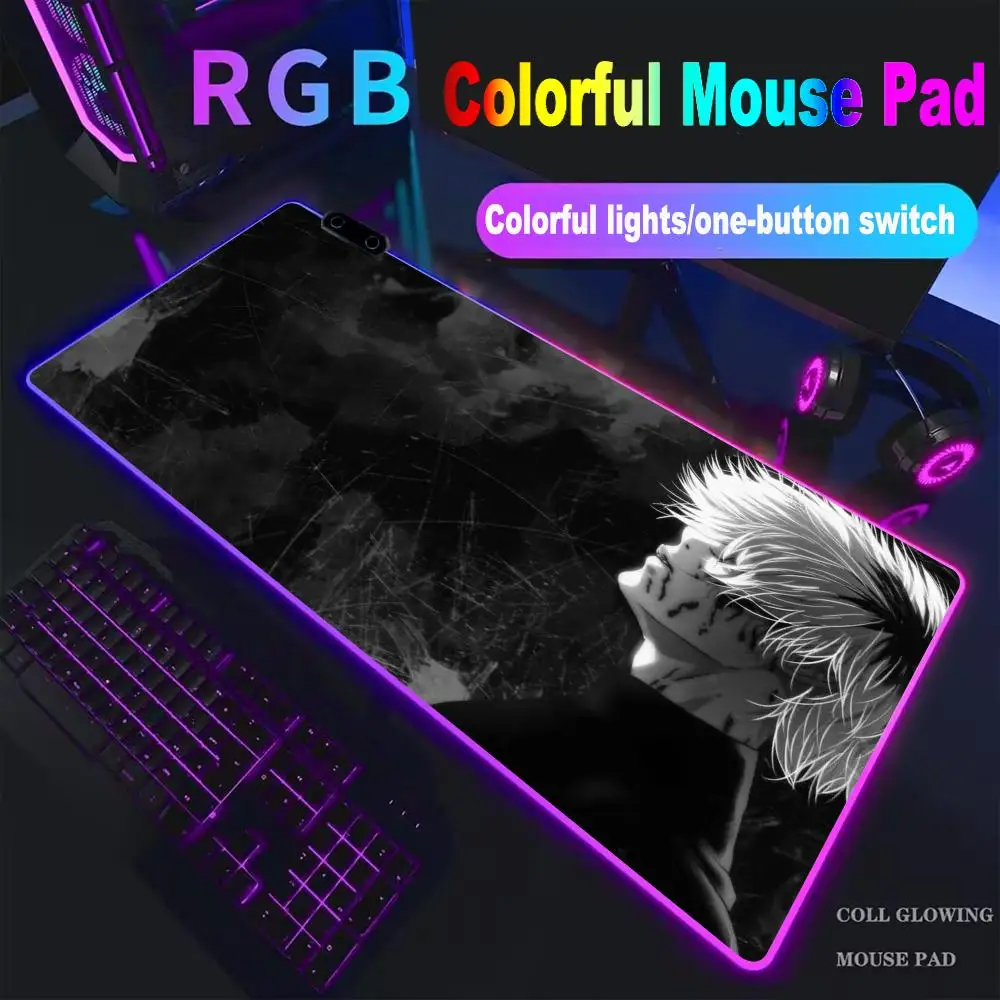 

‘XAXC’ Anime Tokyo Ghoul Mousepad Kaneki Ken HD Printing Computer Gamer Locking Edge Non-slip Mouse Pad XXL Keyboard PC Desk Pad