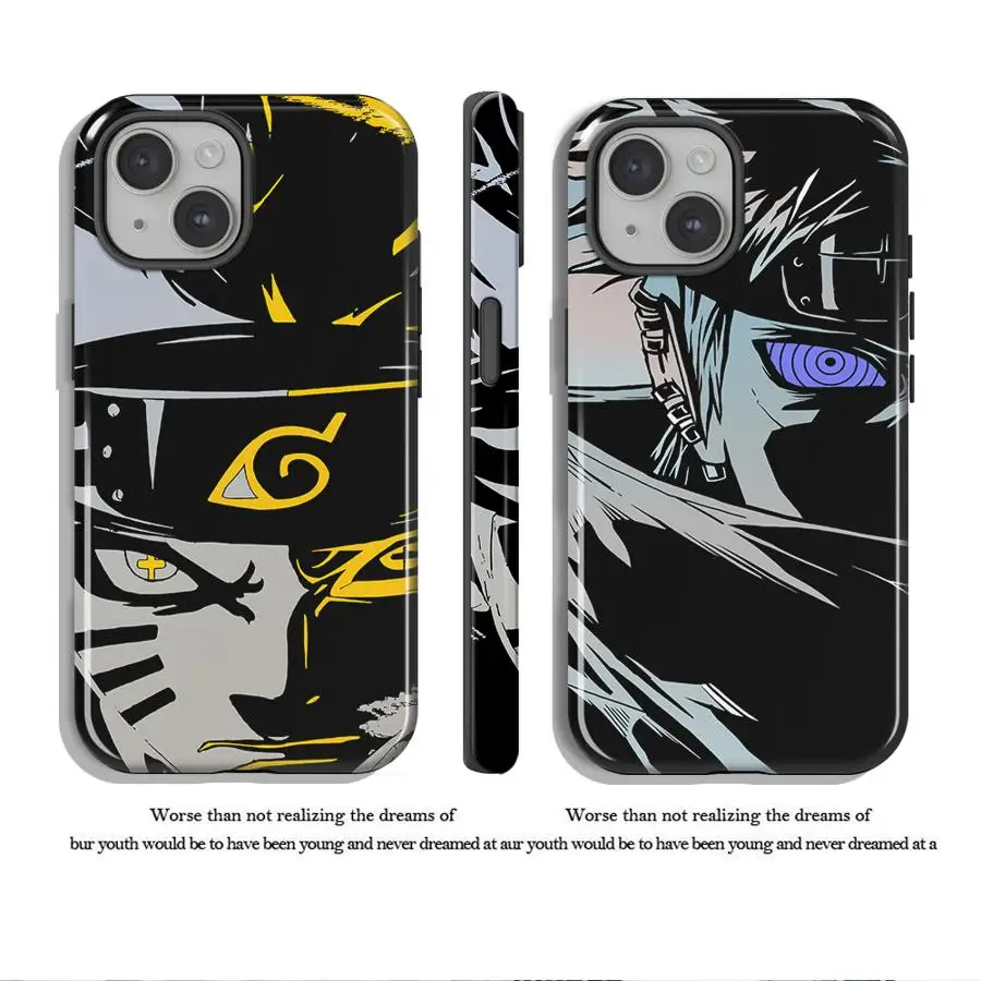 Weiche Schutzhülle für Apple iPhone 17 15 Air 11 16 Pro Max 16e 12 XS XR 13 Plus 14 Anime Naruto
