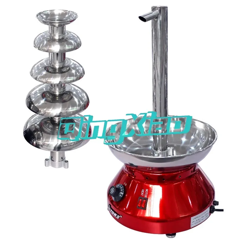 Commercial Chocolate Fountain Dual Purpose Tower Faucet Dispenser  Stainless Steel Easy  Clean for Party Catering Event Home Use
