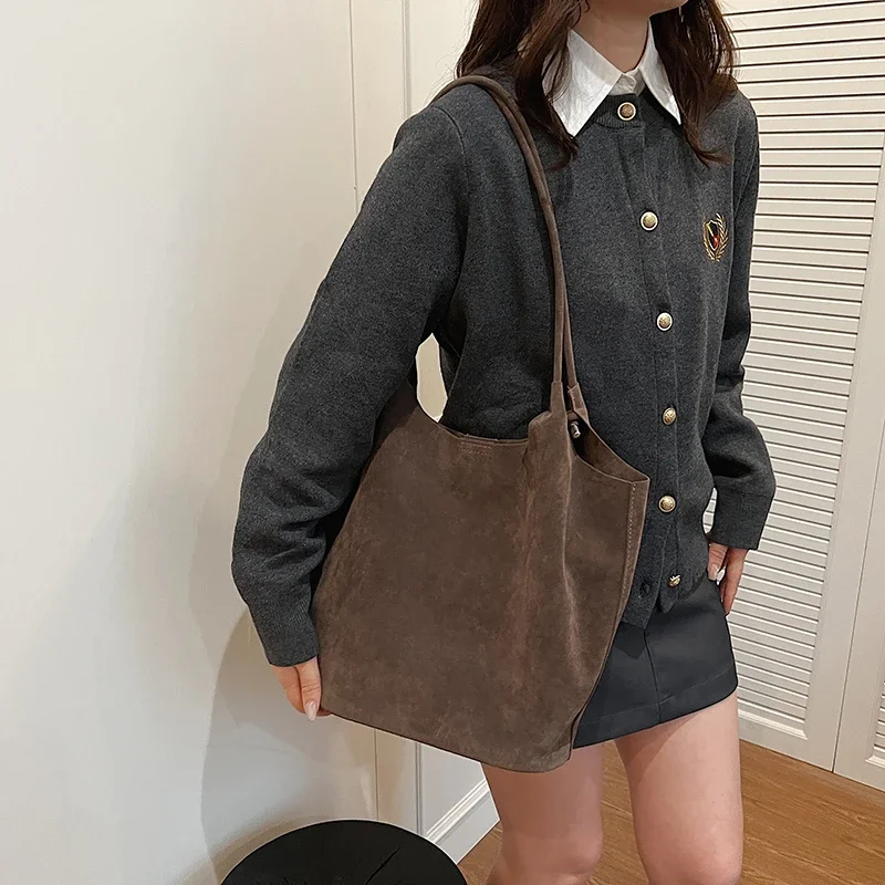 Bandoleras de piel sintética Retro LEFTSIDE para mujer, moda coreana Y2K de invierno, bolso de mano para mujer, bolsos grandes para mujer 2024