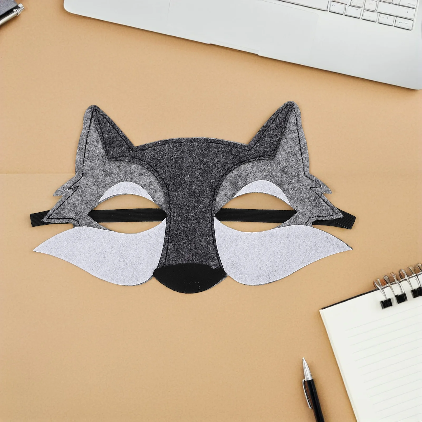 

10 Pcs Half Face Mask Felt Cosplay Animal Prom Masquerade Dress up Demon Evil