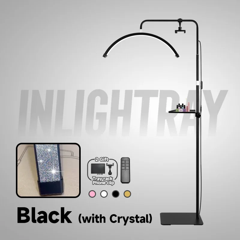 2025 oem Custom Gratis LOGO 45 W Nieuwe U-gezamenlijke LED halve maan wimper extension Salon lamp wimper schoonheid nagel vloerl