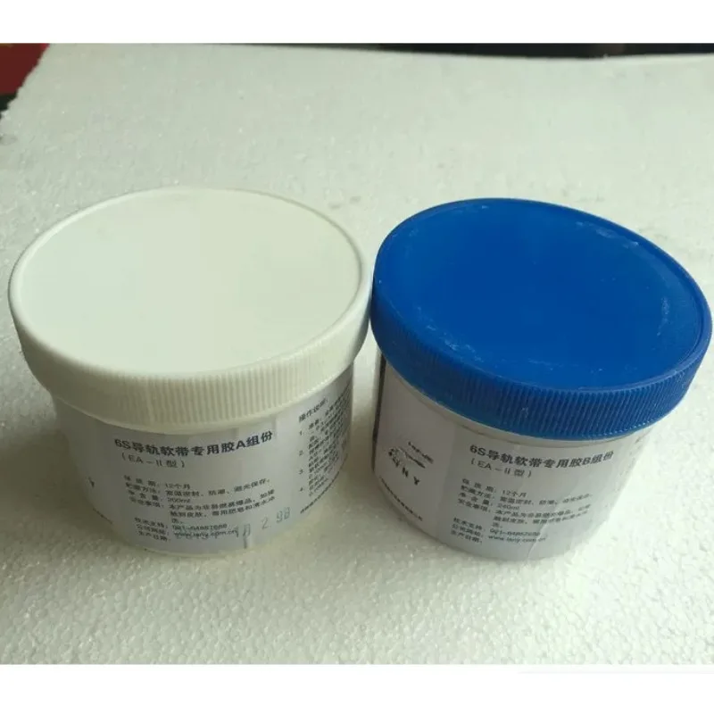 2 Bottles PTFE Special AB Adhesive Glue Total 440ml, Coverage 0.75-0.9 Square Meter for PTFE Tape Bonding Use