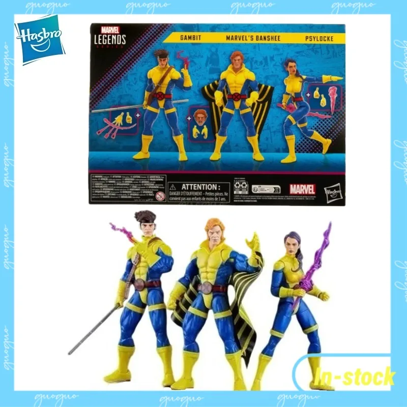 【In-stock】Hasbro Marvel Legends Series Gambit, Siren, Psylocke X-Men Three-person Set Collectible Model Toy Gift