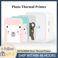 MEMOBIRD G3 Photo Thermal Printer Labels Self-adhesive Pocket Printer with Micro USB Interface 3 Palm-Size Instantly Print