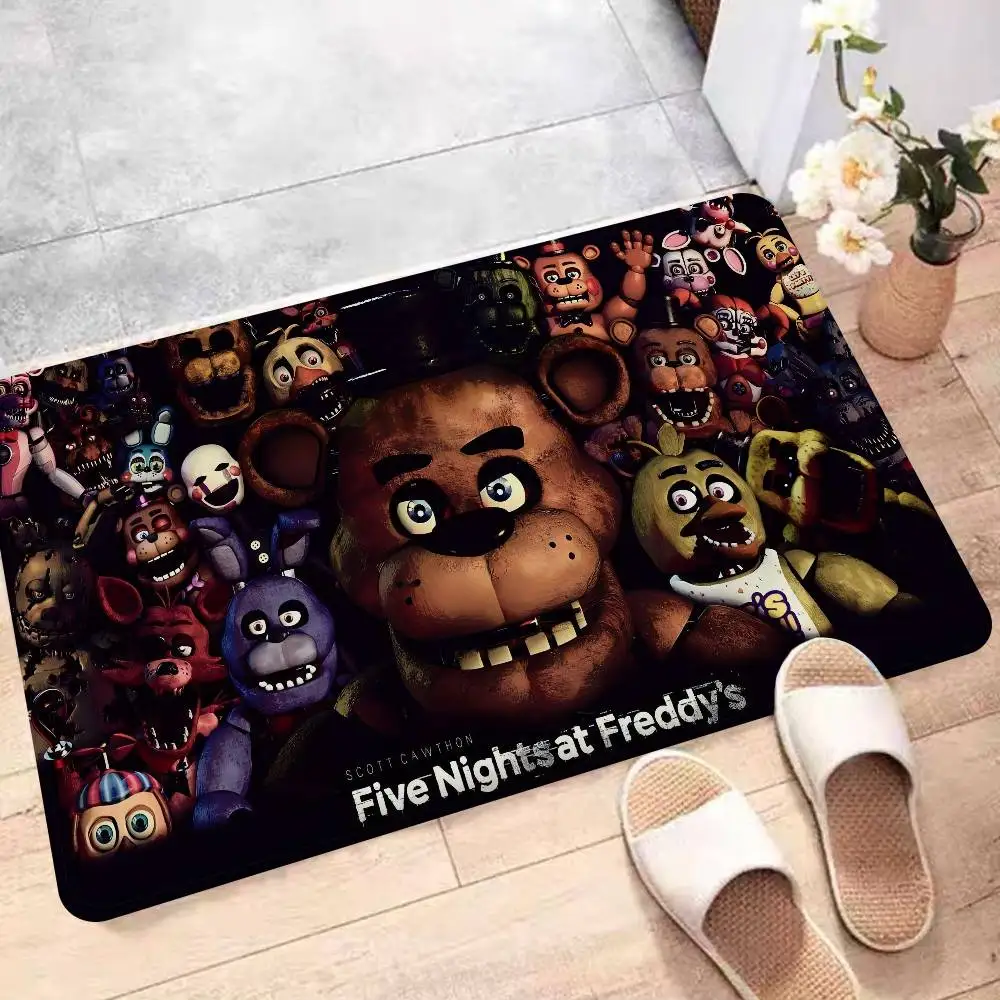 Fnaf Five-nights-At-Freddys Bathroom Mat Anti-slip Absorb Water Long Strip Cushion Bedroon Mat Hotel Decor Mat