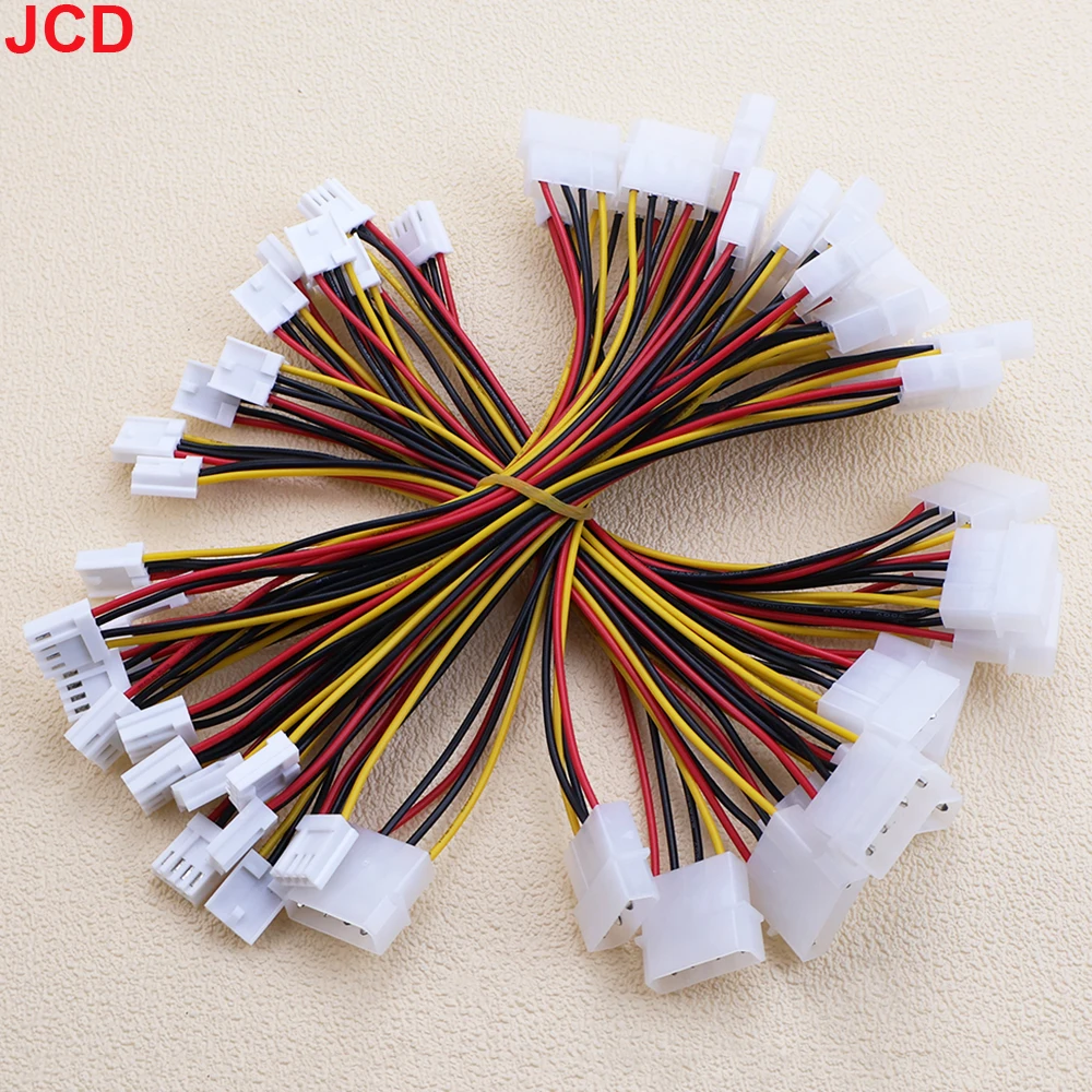  Big 4 Pin Molex to Small 4Pin Convert Cable FDD Floppy Disk Drive Power Supply Wire Computer IDE to Power Connection Plug Cord