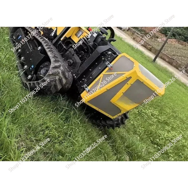 1pcs Intelligent Remote   Lawn Mower Rubber Crawler    oline Self Propelled Garden Use