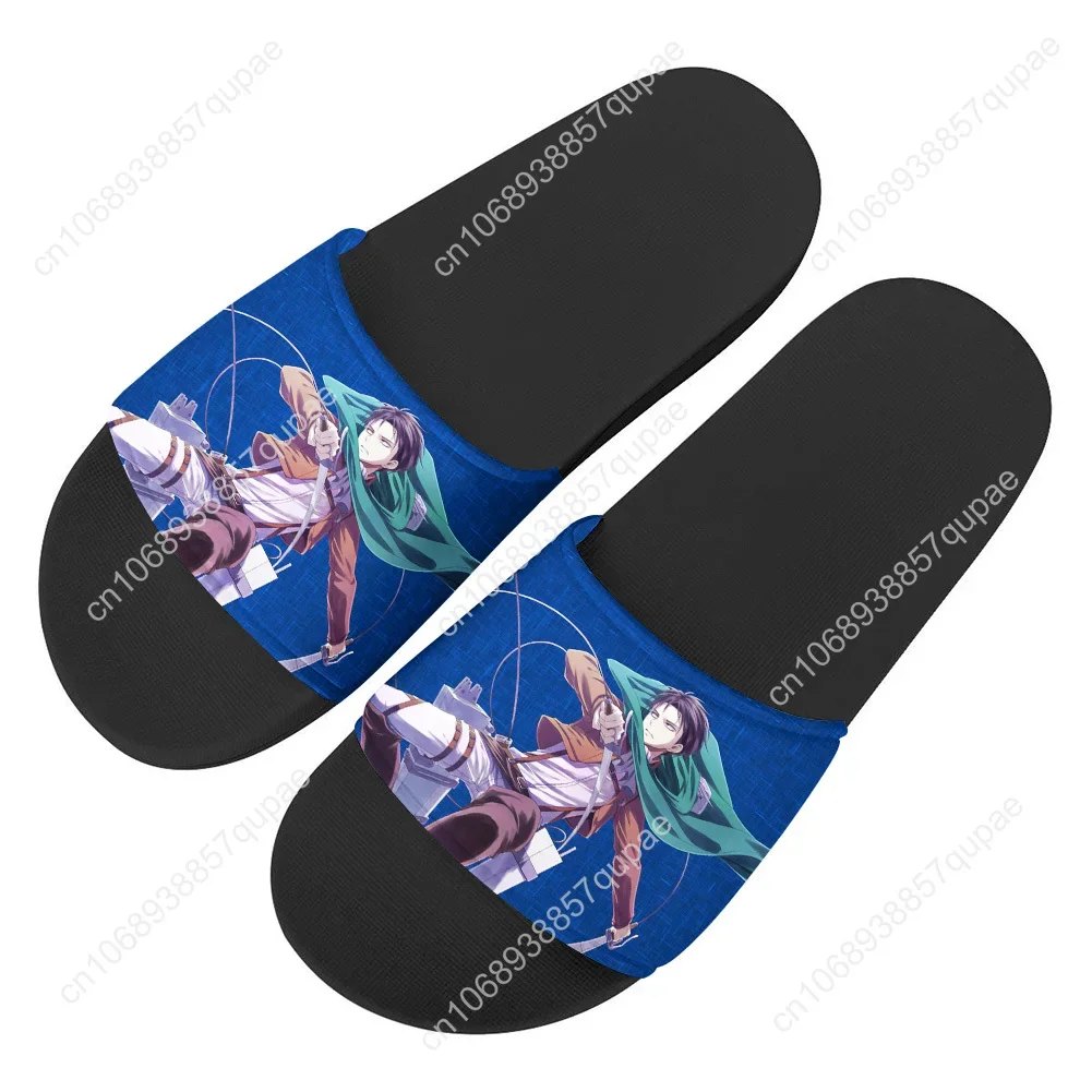 Attack on Titan Slippers Home Water Shoes Cartoon Anime Men Women Teenagers Beach Pool Sandals Custom Made Summer Slipper Soft