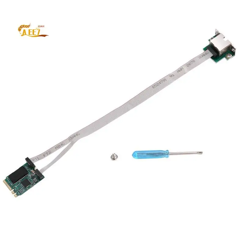 

AEE7-2.5Gb Network Adapter M.2 A+E To RJ45 COM Port RTL8125BG Chip 2.5G/1G/100Mbps Gigabit Ethernet LAN Card For Desktop PC