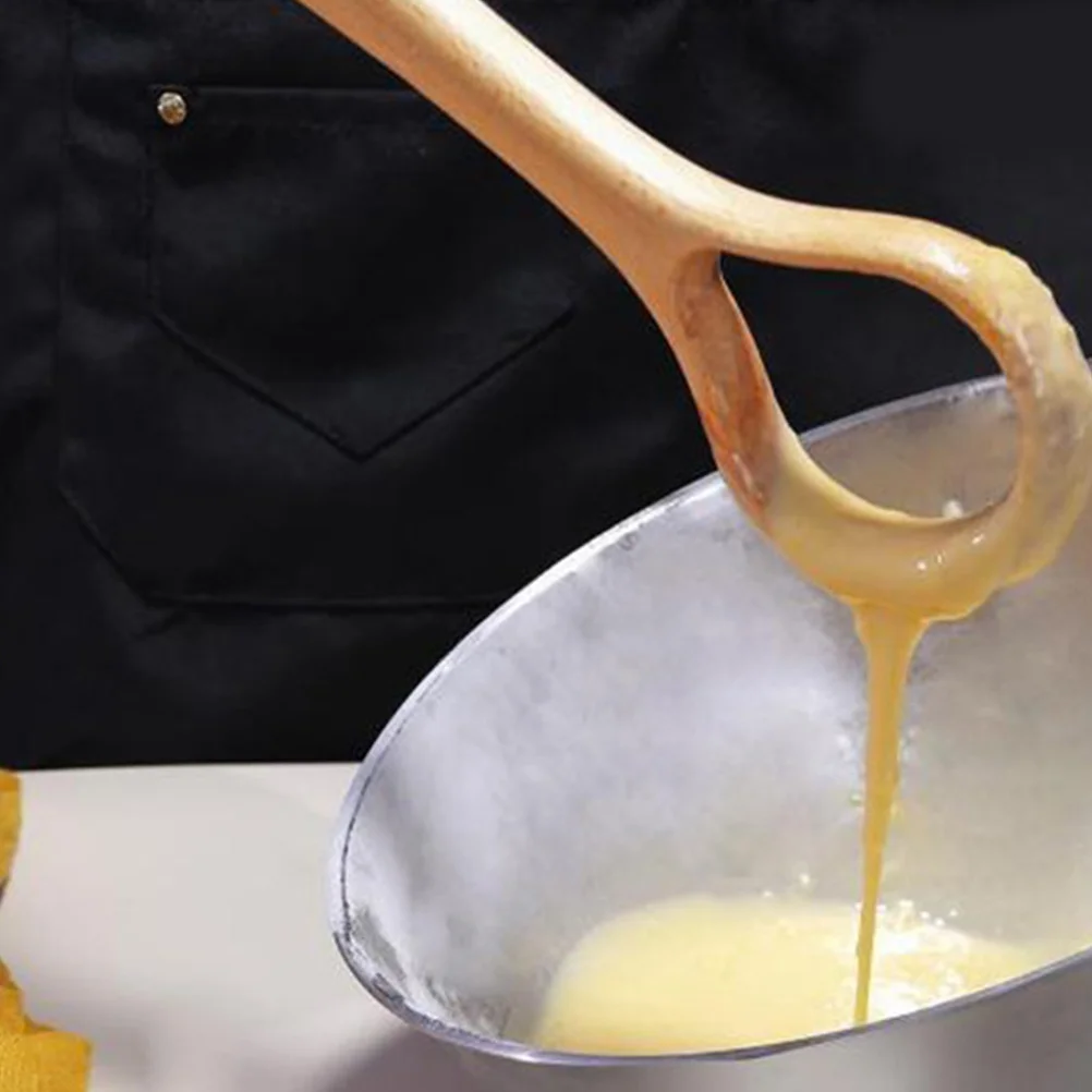 

Portable Wooden Danish Dough Whisk Sourdough Stirring Rod Bread Mixing Tool Comfortable Grip Multifunctional Baking