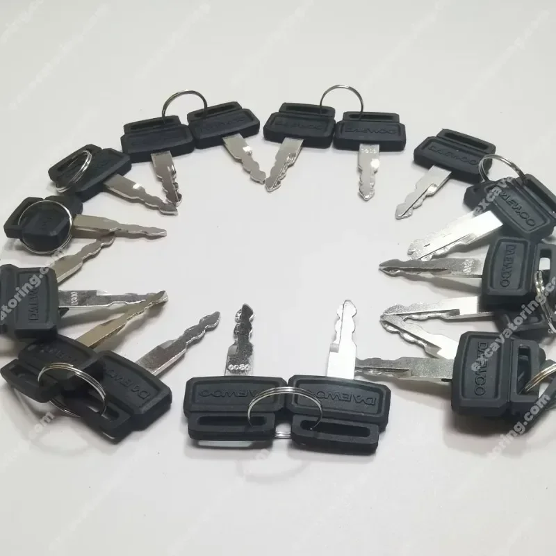 

for Start ignition key 5pcs, excavator accessories, Doosan, Daewoo, DH55， 60， 80， 150， 215， 225-5， 7， 9