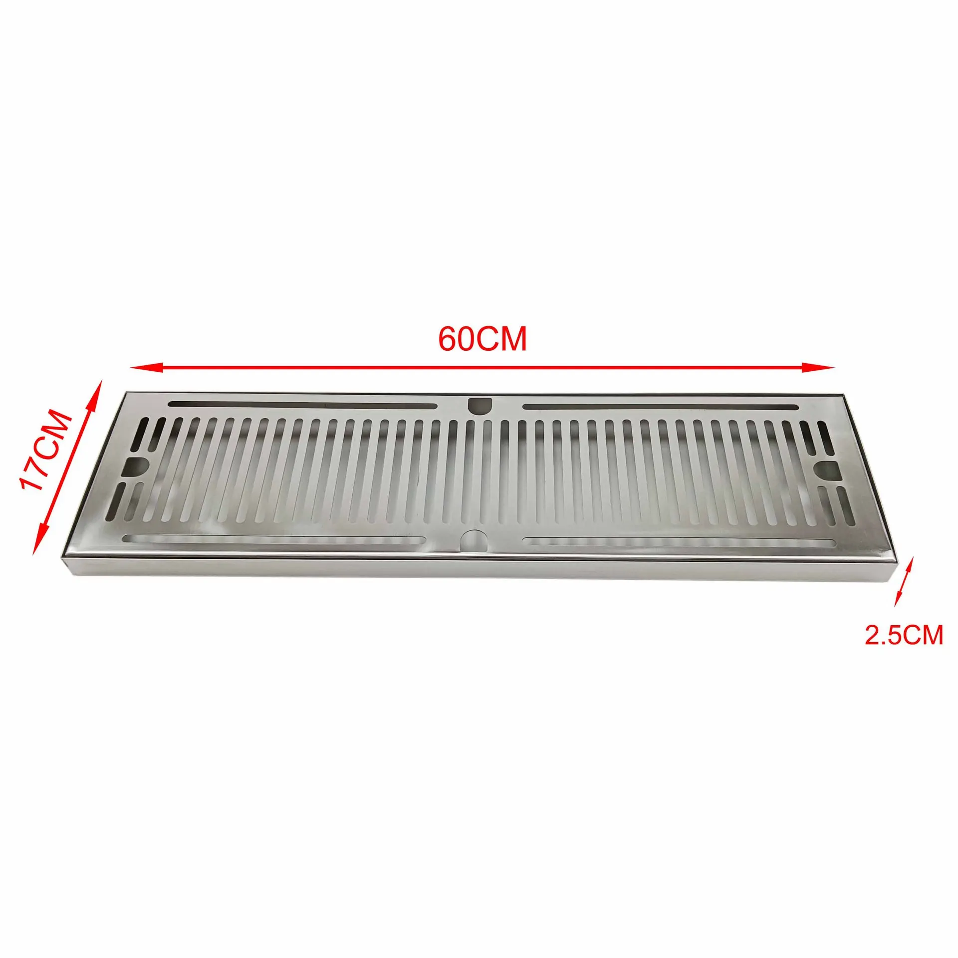 60CM Long Stainless Steel 304 Beer Drip Tray, Water Tray, Bar Craft Accessories, Surface Fine Polishing