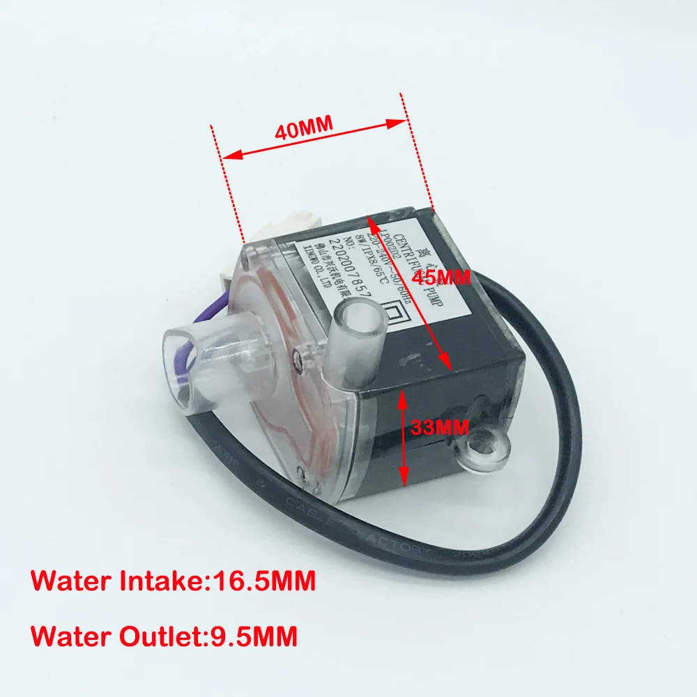 Mini 8W IPX8 Submersible Pump Centrifugal Pump AC 220V-240V Household Universal for Air Conditioning Fan Cooling Fan