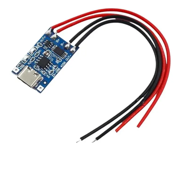2PCS 3.7V 1A Micro/Type-c/Mini 18650 TP4056 Lithium Battery Charger Module Charging Board With Protection Dual Functions Li-ion