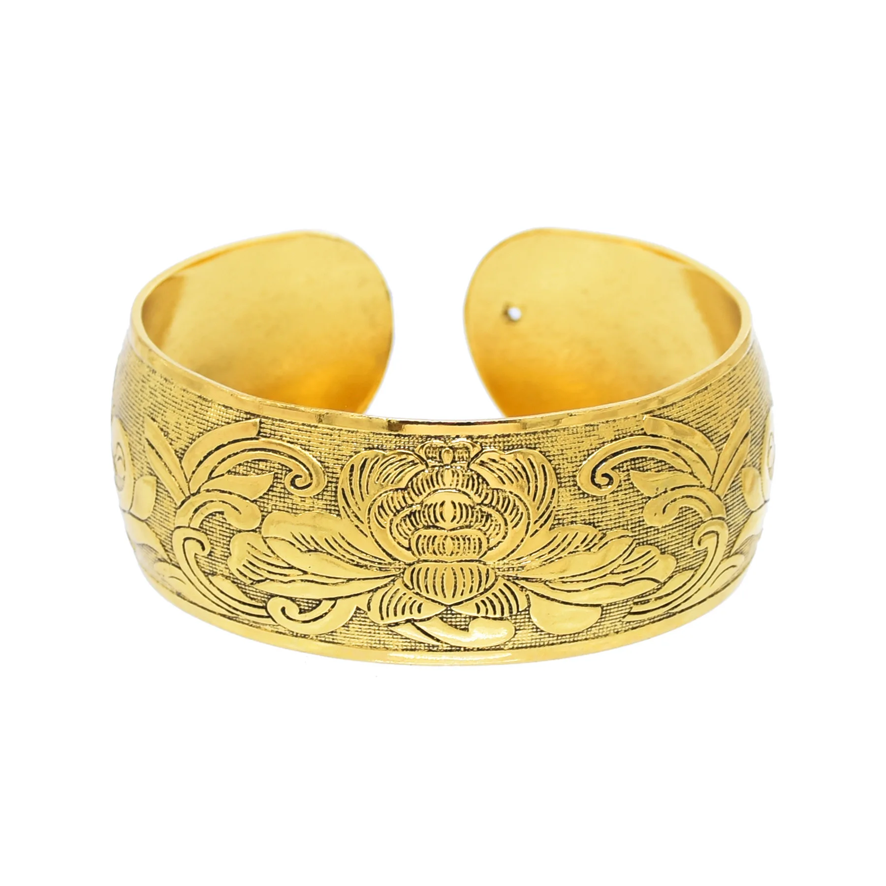 Vintage Golden Tibetan Silvery Cuff Bracelet for Women Men Indian Pakistan Ethnic Open Bangle Afghan African Bracelets Jewelry
