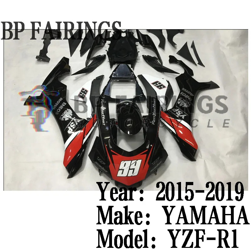 NEW ABS Motorcycle full Fairing Kit fit For YZF R1 YZF1000 2015 2016 2017 2018 YFZ-R1 Bodywork Fairings kits set Red Black