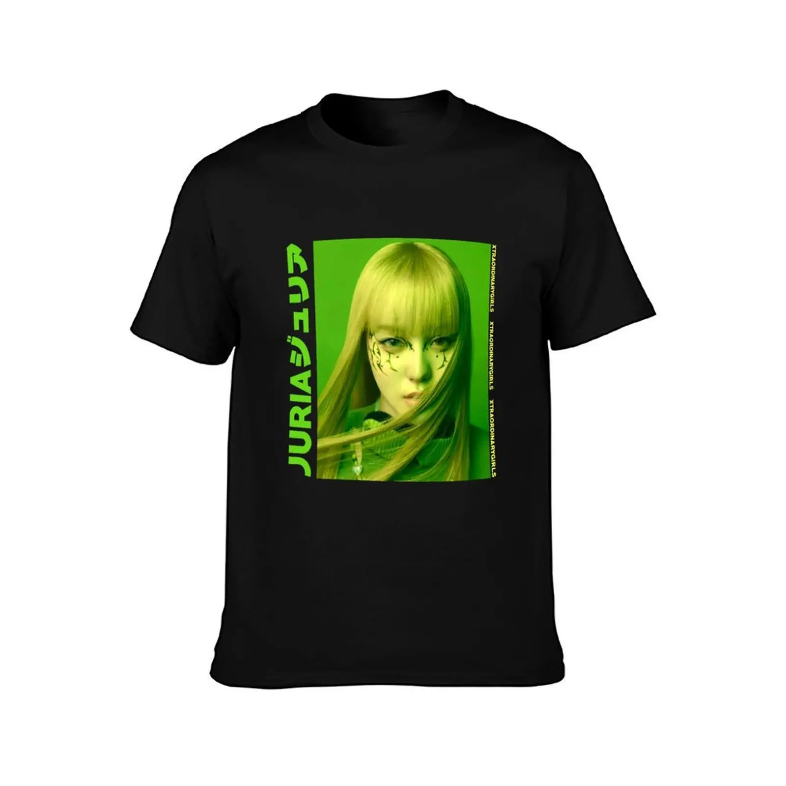 Kpop Juria XGALX Xtraordinary Girls ALPHAZ T-Shirt Utility Casual Work T-Shirt