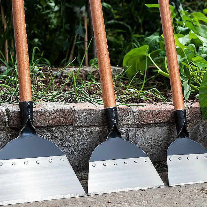 

New Product Garden Tools Farm Scraper Extended Wooden Handle Multi-purpose Deicing and Weed Cleaning Tool