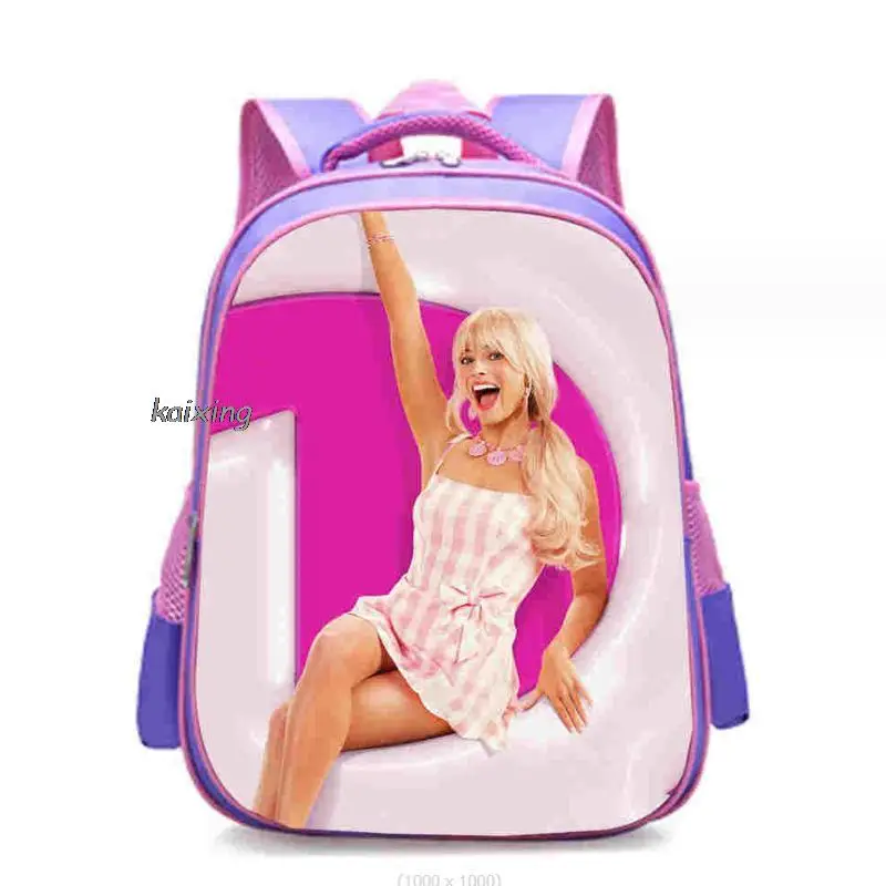 Fashion 14 inch Backpack Barbie the movie School Backpack for Girls Boys Book Bag Shoulder Backpacks Mochila Infantil