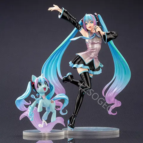 Kotobukiya Vocaloid Hatsune Miku Feat. My Little Pony Bishoujo 1/7 PVC Action Figure Anime Figure Model Toy Collection Doll Gift