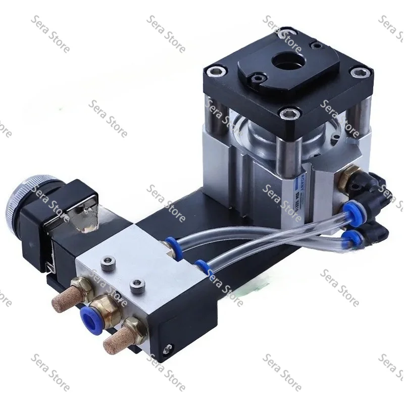 Pneumatic Edge Banding Puncher - 3-in-1 Round Hole Punch Machine for Edge Banding Belt