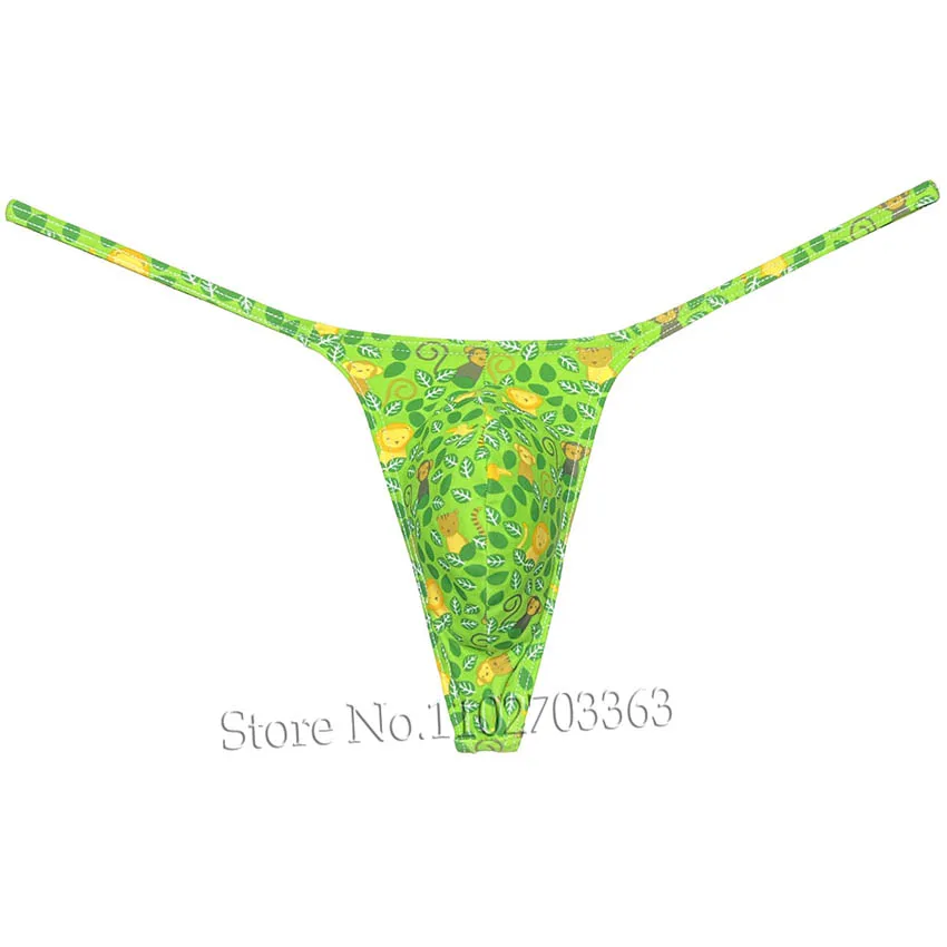 Cheeky Swim Thong Men's Underwear Micro Tangas G-string for Man Enhance Pouch Male Bikini Lingerie Low Rise Beach Briefs Slip