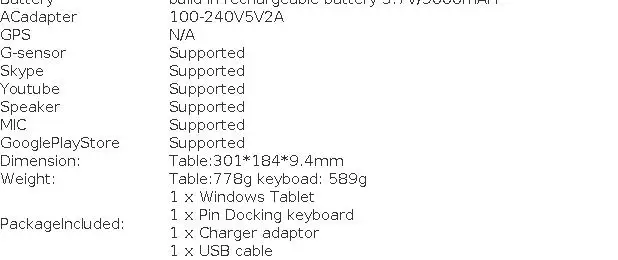 11.6' Tablet PC T10 2GB DDR+64GB With Docking Keyboard Windows 10 Z8300 CPU 1366*768 IPS Tab G6 Pro HDMI-Compatible