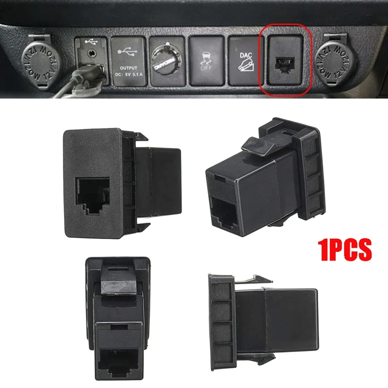 

Car Electronics CB UHF RJ45 Radio Blank Socket Switch Panel Dash Socket For Toyota Hilux Landcruiser RAV4 2006-2011