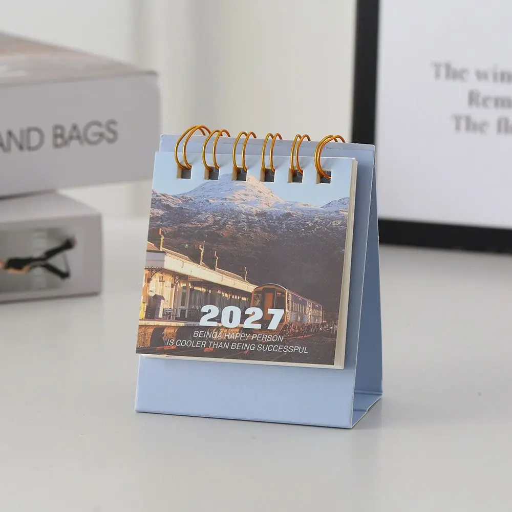 To Do List 2027 Desk Calendar Home Decoration Thick Paper Desktop Calendar Simple Creative Mini Calendar Desktop Decorations