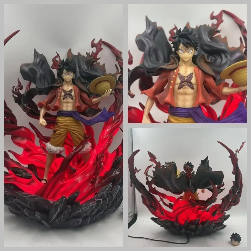 

One Piece Monkey D Luffy Wano Country Haki 32cm Gk Statue Collectible Figure Anime Model Desktop Decoration Gift For Fans