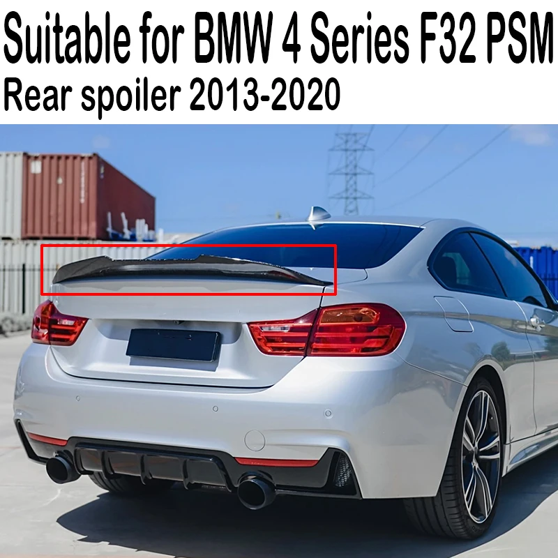 

For to BMW 4 Series F32 440i 2013-2020 PSM carbon fiber car modification parts, rear trunk lid spoiler