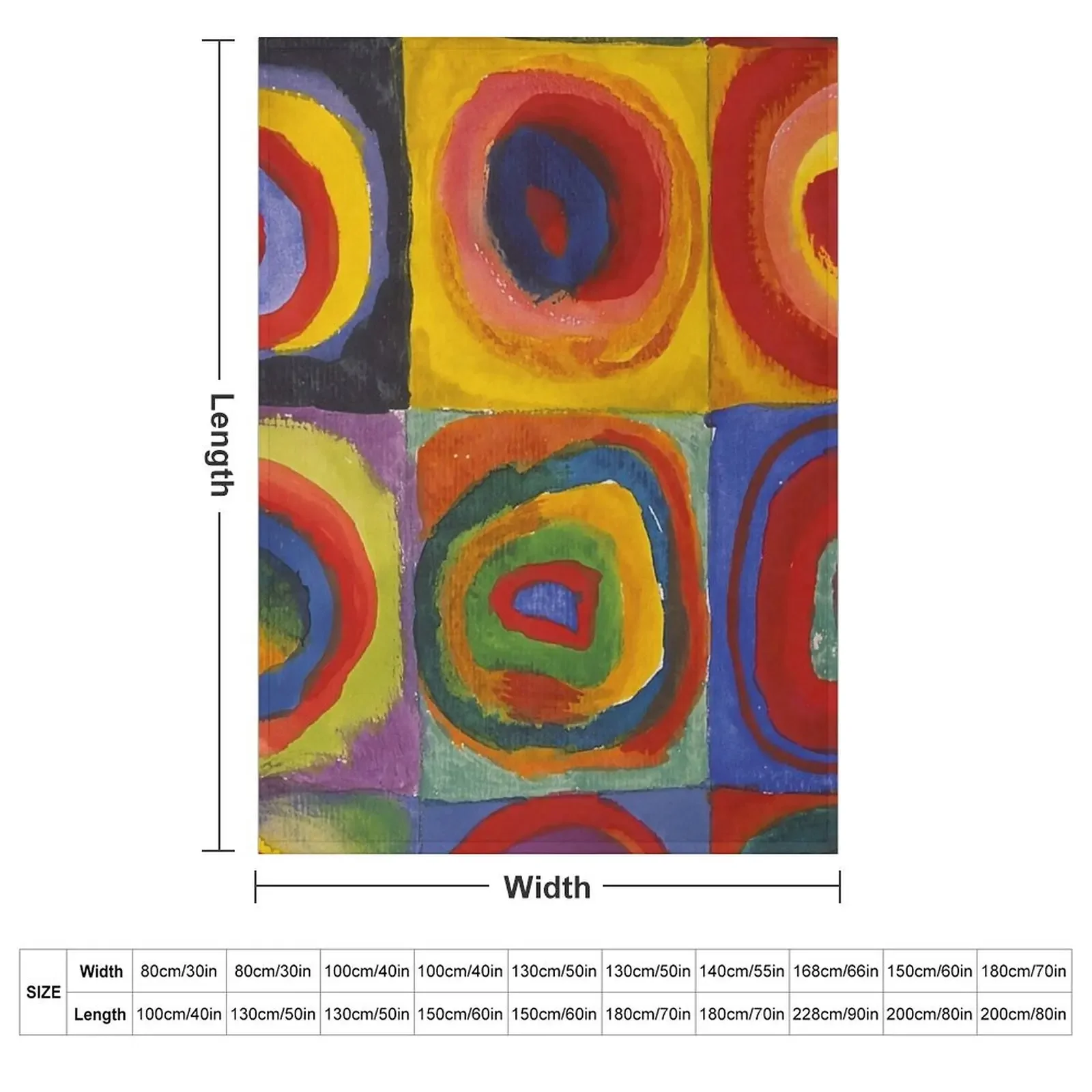 Wassily Kandinsky Throw Blanket Blankets For Baby Giant Sofa for babies warm winter Blankets