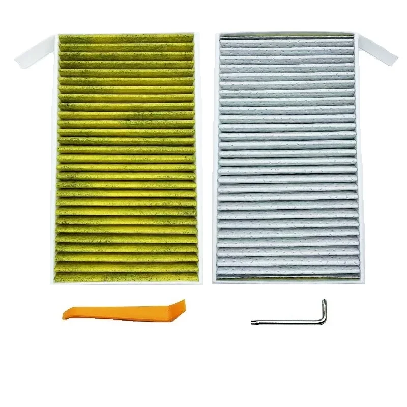 New Arrival Filtration Activated Carbon Filter Fit For Tesla Model 3/Y HEPA Air Filter Conditioner Replacement Kit