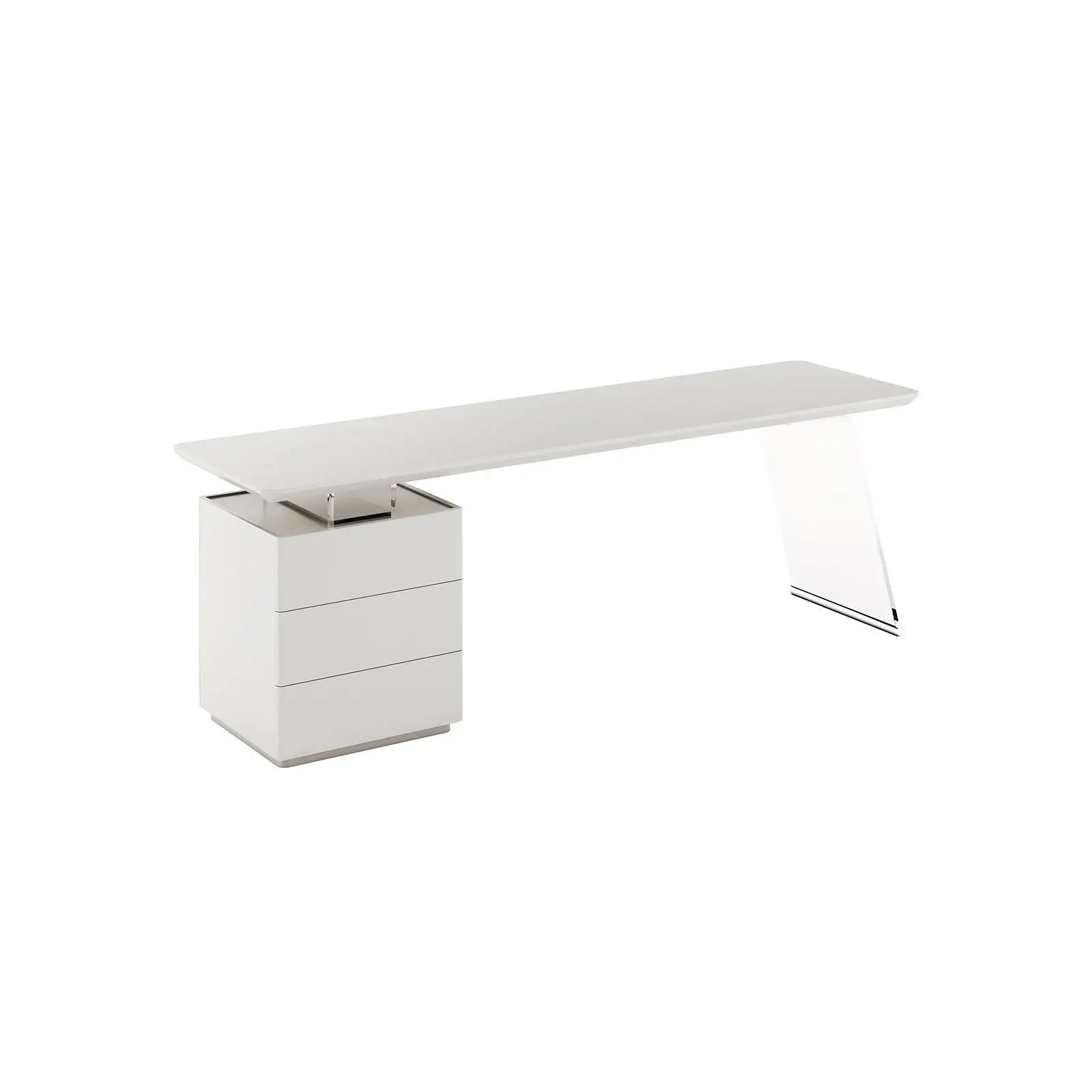 

Cream wind acrylic suspension desk, modern minimalism, designer, desk