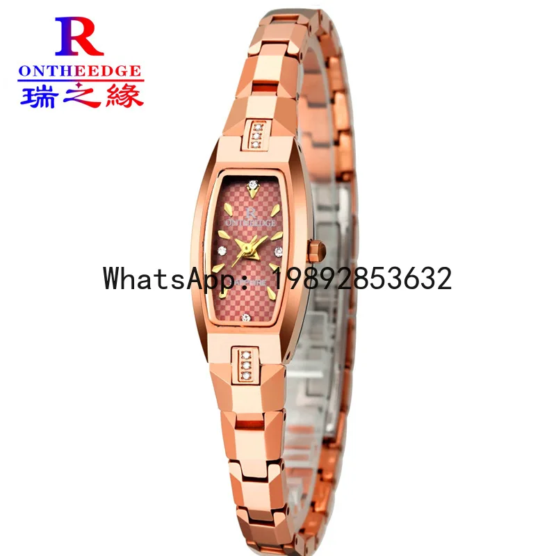 LYY ultra-thin waterproof women's watch quartz tungsten steel watch bracelet watch