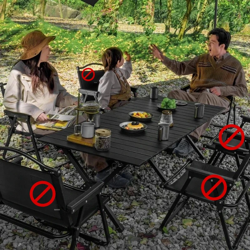 Outdoor Tourist Tavolino Pieghevole Portable Folding Sedentary Table Furniture Table Pliante Parasol Camping Cabinet Table