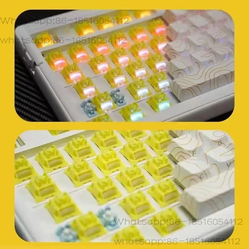 Pear Switch HP Tactile Light Pressure Sound Stones 5pins 35g Hot Swap Mechanical Keyboard Switches For Word Coding Games